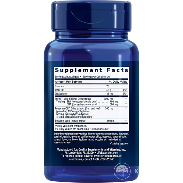 Life Extension Super Omega-3 EPA/DHA Fish Oil 911904003 фото