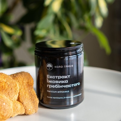 Lion’s mane extract in capsules (Hericium erinaceus)