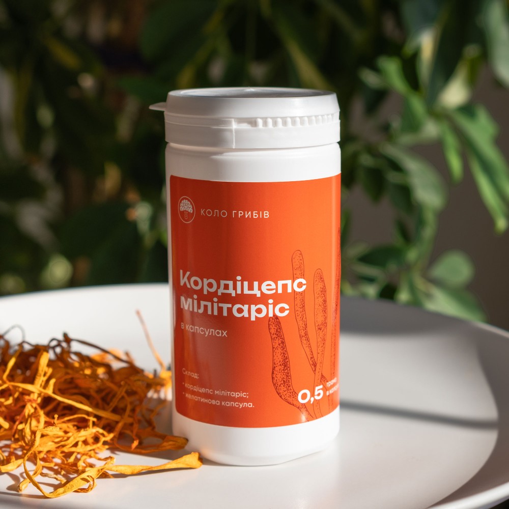 Кордицепс милитарис в капсулах (Cordyceps militaris)