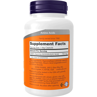 GABA 750 mg NOW FOODS