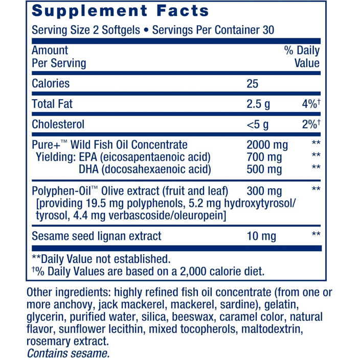 Life Extension Super Omega-3 EPA/DHA Fish Oil