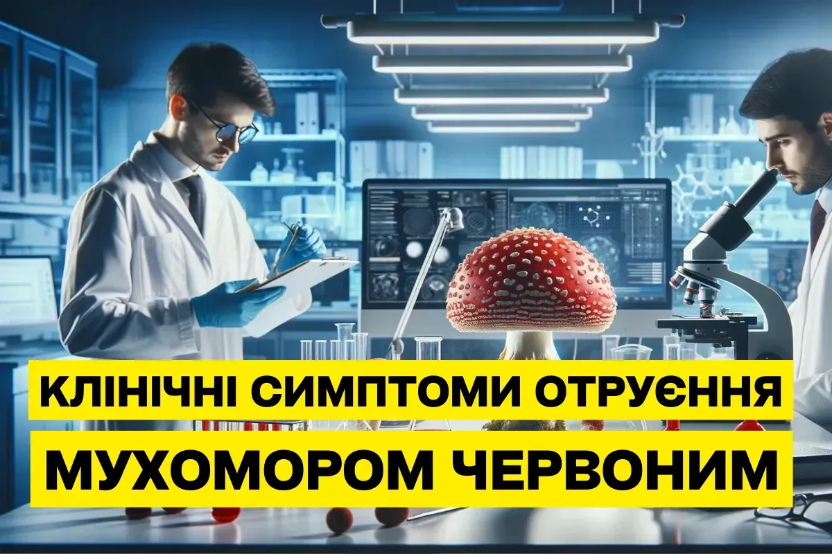 Клінічні симптоми отруєння червоним мухомором